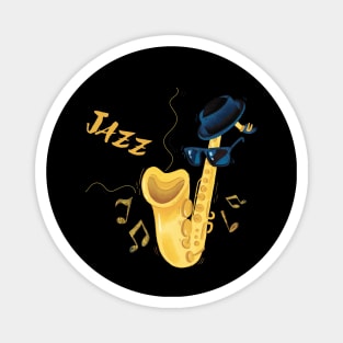 Jazz and Saxophone Magnet